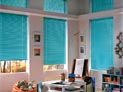 Aluminum blinds in childrens play room